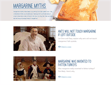 Tablet Screenshot of margarinemyths.com